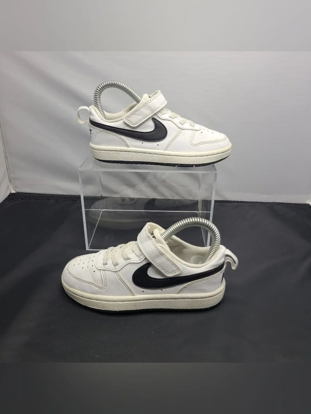 Nike Court Borough Low Recraft White Blk Preschool Casual kids Toddler size 11C
